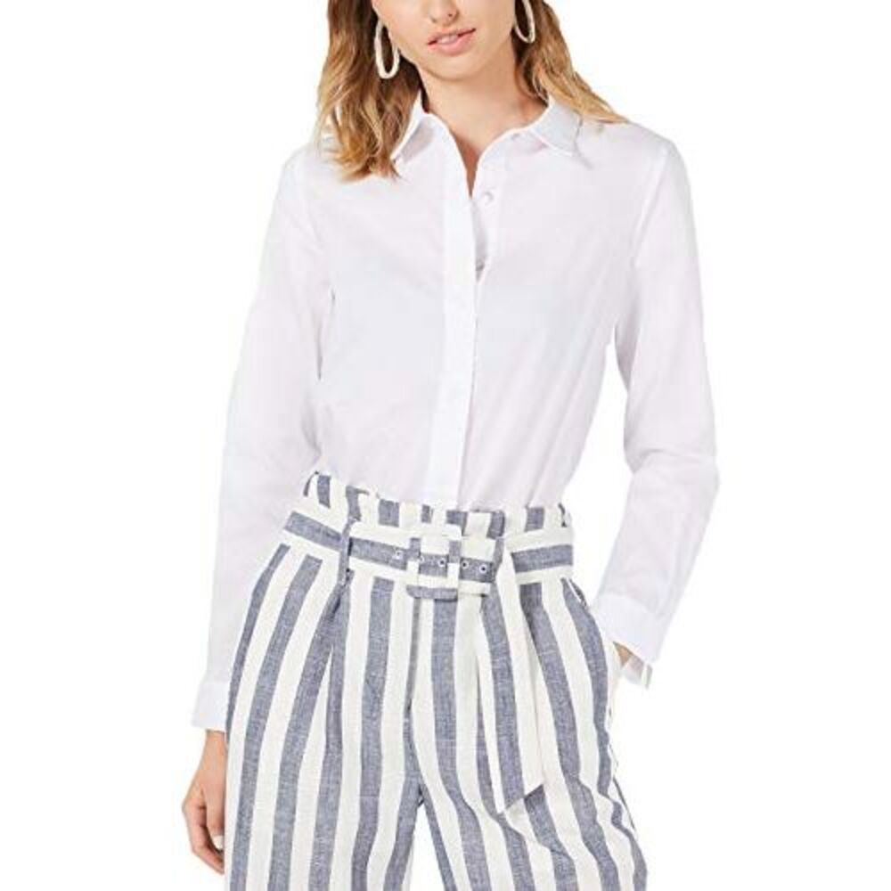 J.O.A. Floral-Lace-Back Button-Up Shirt